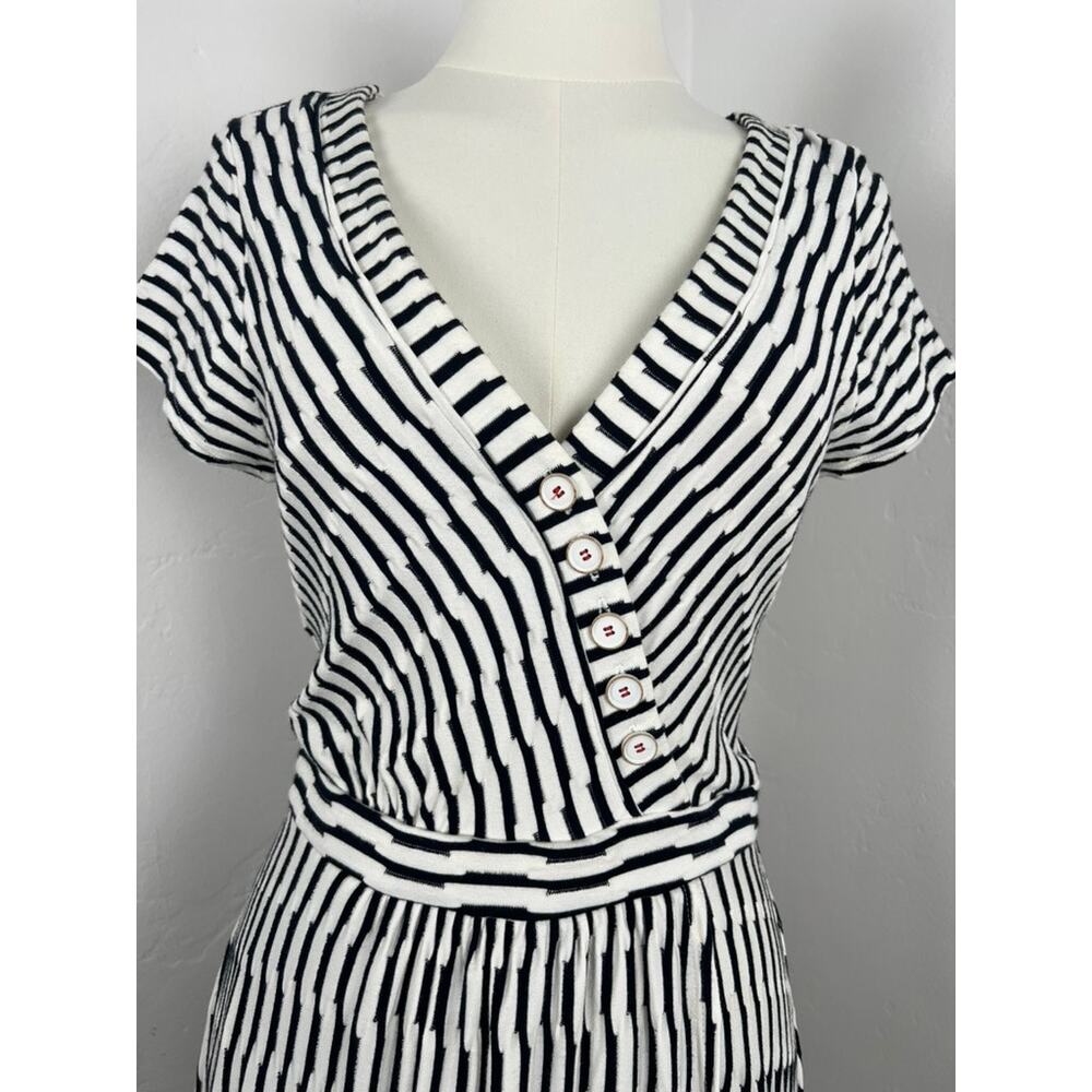 MAEVE by ANTHROPOLOGIE Textured MIdi Faux-Wrap Dress (Womens: Small)